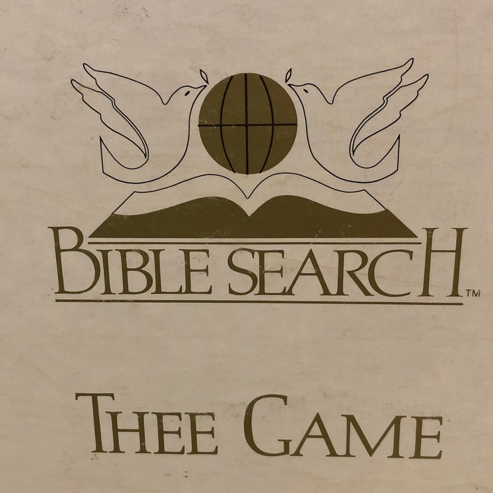Bible Search Thee Game Trivia Board Vintage 1984 Family Educational Pls Read